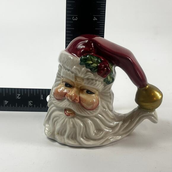 Fitz & Floyd Santa Claus Plate Salt Pepper Shakers Holiday Christmas Tableware - Picture 14 of 16